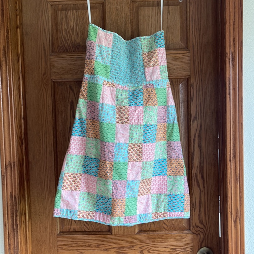 Vineyard Vines Patchwork Strapless Dress - image 2
